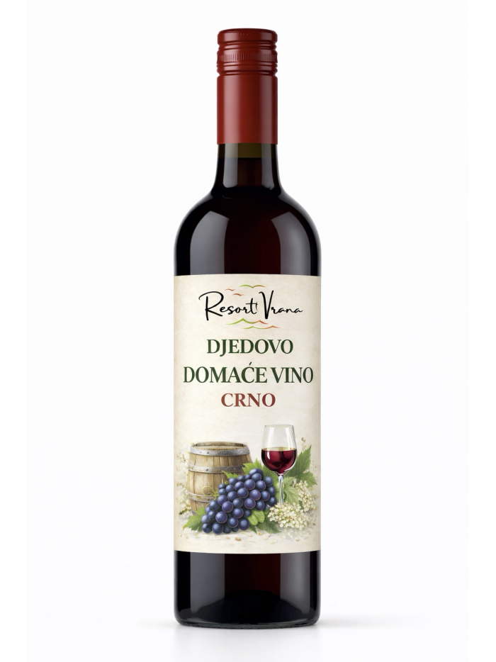 Djedovo domaće vino, crno (0,75 l)