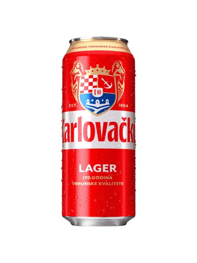 Karlovačko světlé pivo 0,5 l