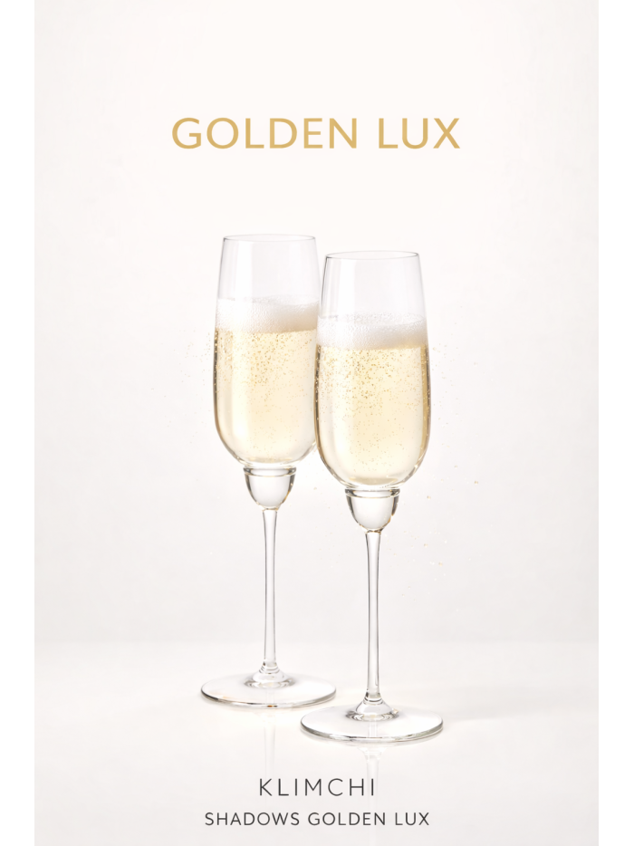 SHADOWS Champagne Sklenice GOLDEN LUX (Sada 2 ks)